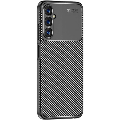 Samsung Galaxy A05s Kılıf Silikon Parmak İzi Bırakmayan Karbon Soft Negro Kapak - Siyah