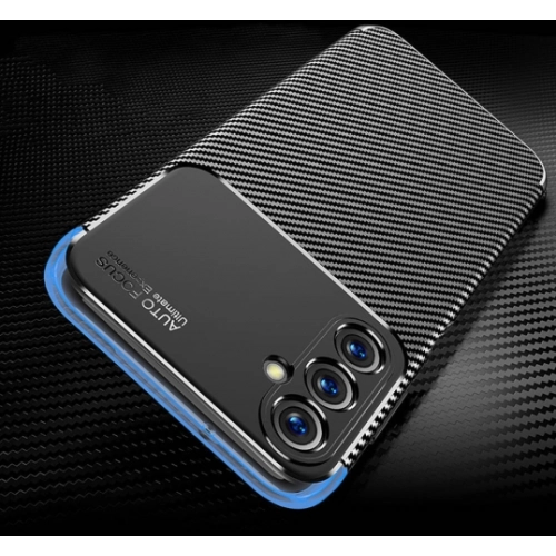 Samsung Galaxy A05s Kılıf Silikon Parmak İzi Bırakmayan Karbon Soft Negro Kapak - Siyah