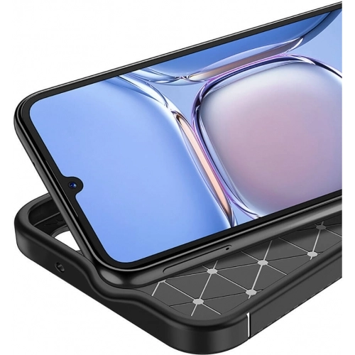 Samsung Galaxy A05s Kılıf Silikon Parmak İzi Bırakmayan Karbon Soft Negro Kapak - Siyah