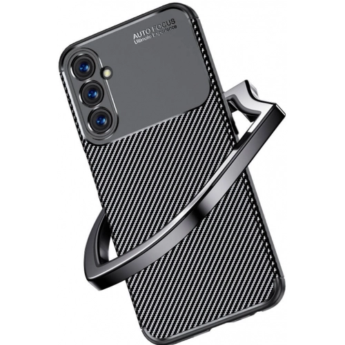 Samsung Galaxy A05s Kılıf Silikon Parmak İzi Bırakmayan Karbon Soft Negro Kapak - Siyah