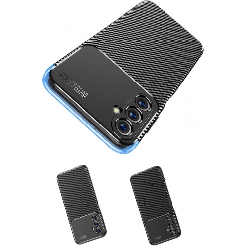 Samsung Galaxy A05s Kılıf Silikon Parmak İzi Bırakmayan Karbon Soft Negro Kapak - Siyah