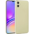 Samsung Galaxy A06 Kılıf İnce Soft Mat Renkli Esnek Silikon Kapak - Gold