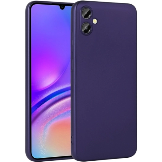 Samsung Galaxy A06 Kılıf İnce Soft Mat Renkli Esnek Silikon Kapak - Lacivert