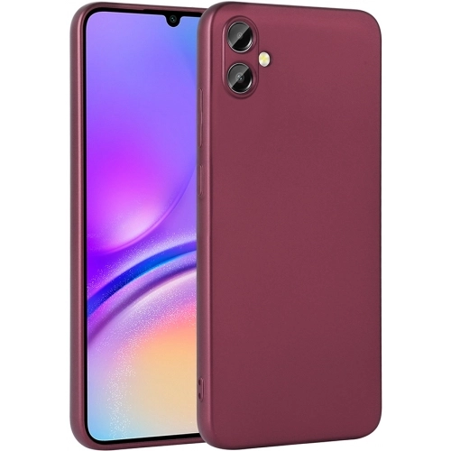 Samsung Galaxy A06 Kılıf İnce Soft Mat Renkli Esnek Silikon Kapak - Mürdüm