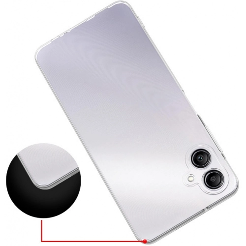 Samsung Galaxy A06 Kılıf Kamera Korumalı Esnek Silikon Kapak - Şeffaf