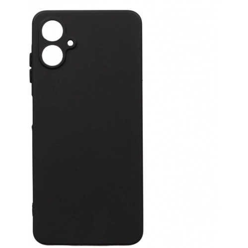 Samsung Galaxy A06 Kılıf Silikon Mat Esnek Kamera Korumalı Biye Kapak - Siyah