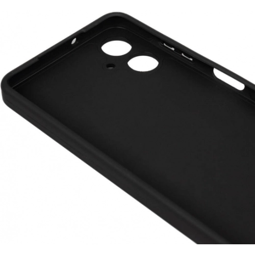 Samsung Galaxy A06 Kılıf Silikon Mat Esnek Kamera Korumalı Biye Kapak - Siyah