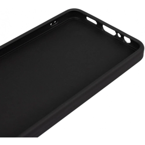 Samsung Galaxy A06 Kılıf Silikon Mat Esnek Kamera Korumalı Biye Kapak - Siyah