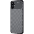 Samsung Galaxy A06 Kılıf Silikon Parmak İzi Bırakmayan Karbon Soft Negro Kapak - Siyah