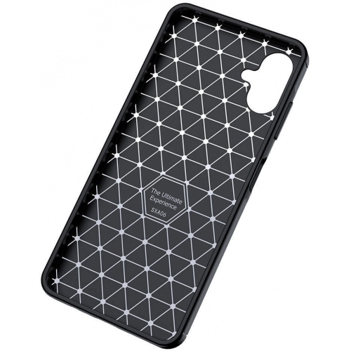 Samsung Galaxy A06 Kılıf Silikon Parmak İzi Bırakmayan Karbon Soft Negro Kapak - Siyah
