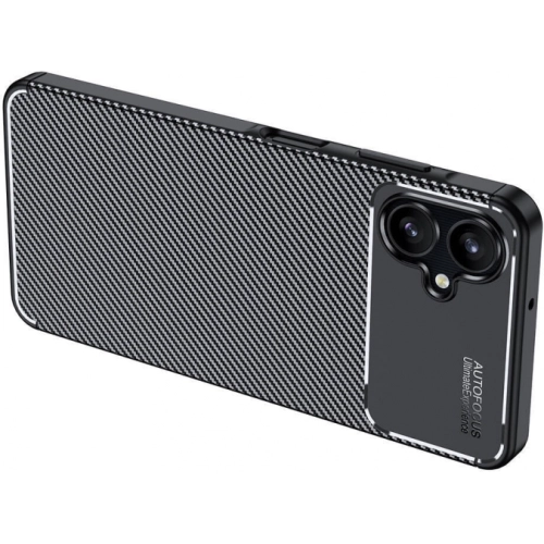 Samsung Galaxy A06 Kılıf Silikon Parmak İzi Bırakmayan Karbon Soft Negro Kapak - Siyah