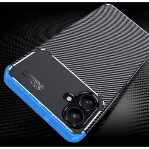 Samsung Galaxy A06 Kılıf Silikon Parmak İzi Bırakmayan Karbon Soft Negro Kapak - Siyah