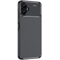 Samsung Galaxy A06 Kılıf Silikon Parmak İzi Bırakmayan Karbon Soft Negro Kapak - Siyah