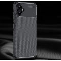 Samsung Galaxy A06 Kılıf Silikon Parmak İzi Bırakmayan Karbon Soft Negro Kapak - Siyah