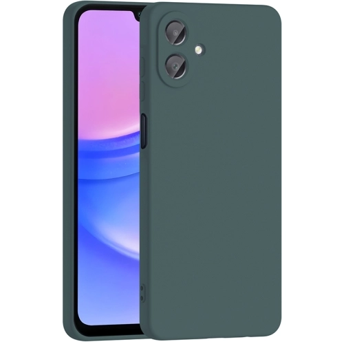 Samsung Galaxy A07 Kılıf İçi Kadife Mat Mara Lansman Silikon Kapak  - Koyu Yeşil