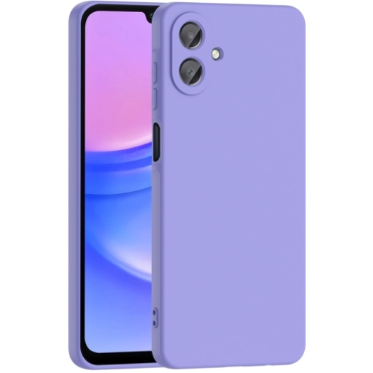 Samsung Galaxy A07 Kılıf İçi Kadife Mat Mara Lansman Silikon Kapak  - Lila