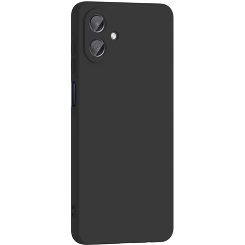 Samsung Galaxy A07 Kılıf İçi Kadife Mat Mara Lansman Silikon Kapak - Siyah