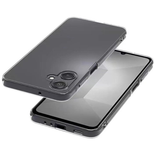 Samsung Galaxy A07 Kılıf Kamera Korumalı Esnek Silikon Kapak - Şeffaf