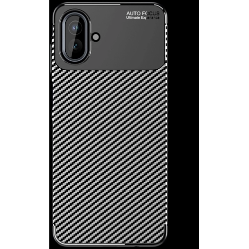 Samsung Galaxy A07 Kılıf Silikon Parmak İzi Bırakmayan Karbon Soft Negro Kapak - Siyah