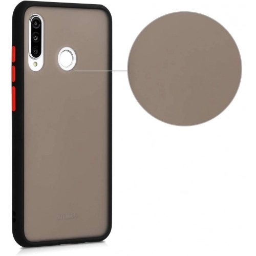 Samsung Galaxy A10 Kılıf Exlusive Arkası Mat Tam Koruma Darbe Emici - Siyah