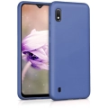 Samsung Galaxy A10 Kılıf İnce Soft Mat Renkli Esnek Silikon Kapak - Lacivert