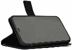 Samsung Galaxy A10 Kılıf Standlı Kartlıklı Cüzdanlı Kapaklı - Siyah