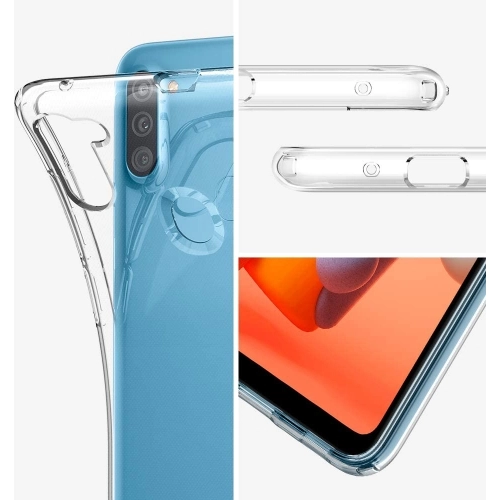 Samsung Galaxy A11 Kılıf Kamera Korumalı Esnek Silikon Kapak - Şeffaf