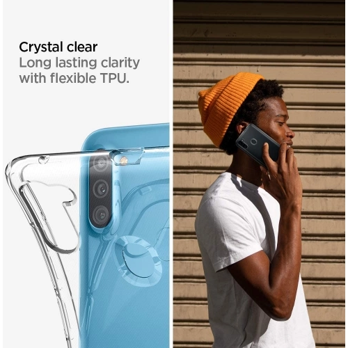 Samsung Galaxy A11 Kılıf Kamera Korumalı Esnek Silikon Kapak - Şeffaf