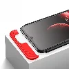 Samsung Galaxy A12 Kılıf 3 Parçalı 360 Tam Korumalı Rubber AYS Kapak  - Kırmızı