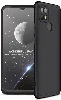 Samsung Galaxy A12 Kılıf 3 Parçalı 360 Tam Korumalı Rubber AYS Kapak - Siyah