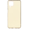 Samsung Galaxy A12 Kılıf İnce Soft Mat Renkli Esnek Silikon Kapak - Gold