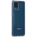 Samsung Galaxy A12 Kılıf Korumalı Kenarları Silikon Arkası Sert Coss Kapak  - Şeffaf