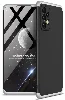 Samsung Galaxy A13 4G Kılıf 3 Parçalı 360 Tam Korumalı Rubber AYS Kapak  - Gri Siyah