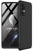 Samsung Galaxy A13 4G Kılıf 3 Parçalı 360 Tam Korumalı Rubber AYS Kapak - Siyah