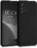 Samsung Galaxy A13 4G Kılıf İnce Mat Esnek Silikon - Siyah
