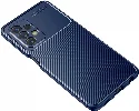 Samsung Galaxy A13 4G Kılıf Karbon Serisi Mat Fiber Silikon Negro Kapak - Lacivert