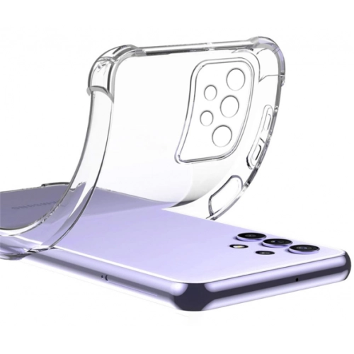 Samsung Galaxy A13 4G Kılıf Silikon Köşe Korumalı Airbag Darbe Emici Kapak - Şeffaf