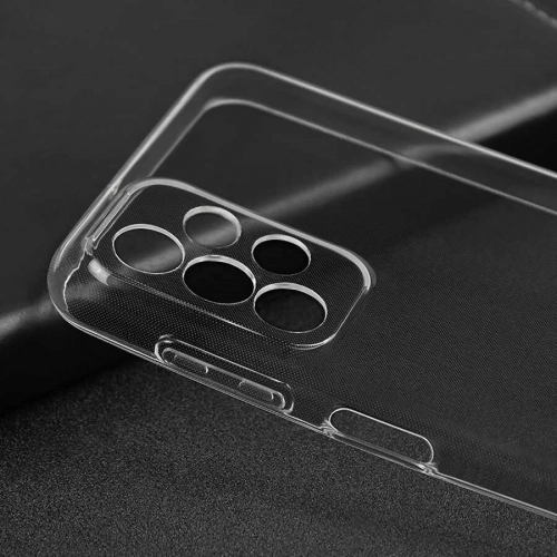Samsung Galaxy A13 4G Kılıf Kamera Korumalı Esnek Silikon Kapak - Şeffaf