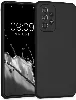 Samsung Galaxy A13 4G Kılıf Zore Biye Mat Esnek Silikon - Siyah