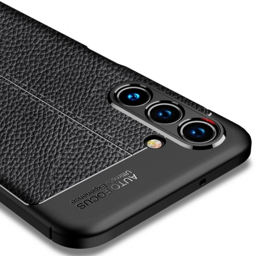 Samsung Galaxy A04s Kılıf Deri Görünümlü Lüks Parmak İzi Bırakmaz Niss Silikon Kapak - Lacivert