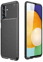 Samsung Galaxy A04s Kılıf Silikon Parmak İzi Bırakmayan Karbon Soft Negro Kapak - Siyah