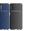 Samsung Galaxy A13 Kılıf Karbon Serisi Mat Fiber Silikon Negro Kapak - Siyah
