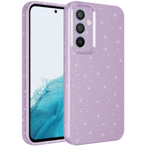 Samsung Galaxy A14 Kılıf Kamera Korumalı Simli Lüks Zore Koton Kapak - Siyah