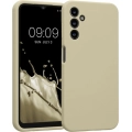Samsung Galaxy A14 Kılıf İnce Soft Mat Renkli Esnek Silikon Kapak - Gold