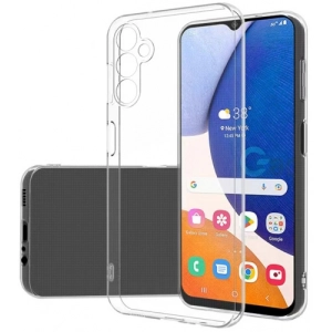 Samsung Galaxy A14 Kılıf Kamera Korumalı Esnek Silikon Kapak - Şeffaf