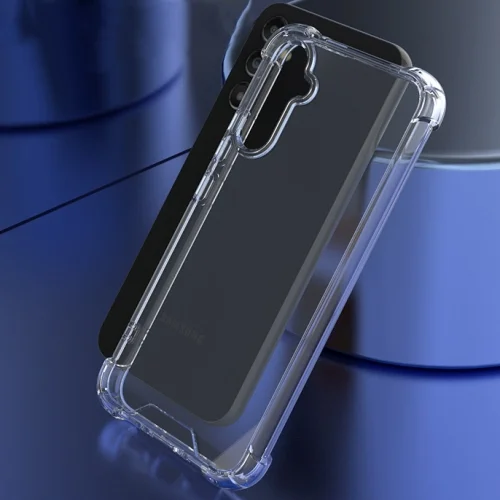 Samsung Galaxy A14 Kılıf Köşe Korumalı Airbag Şeffaf Silikon Anti-Shock