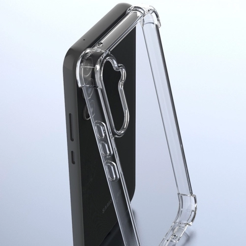 Samsung Galaxy A14 Kılıf Silikon Köşe Korumalı Airbag Darbe Emici Kapak - Şeffaf