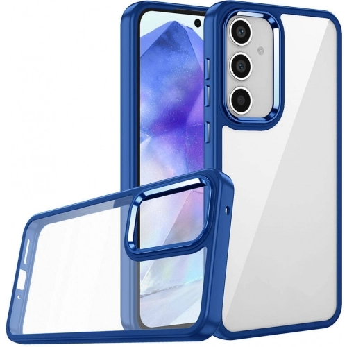 Samsung Galaxy A15 Kılıf Electro Silikon Renkli Flora Kapak - Siyah