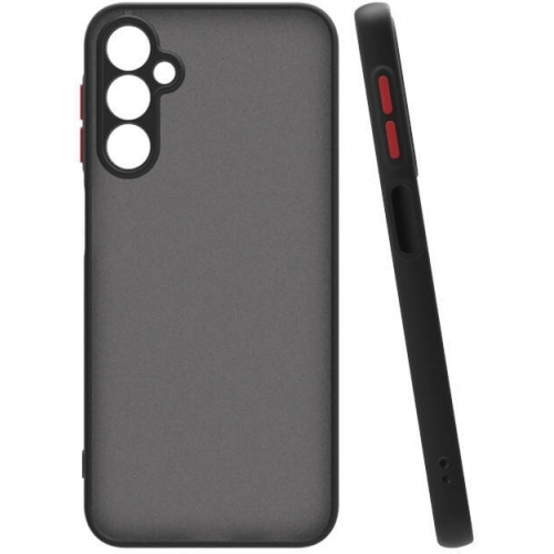 Samsung Galaxy A15 Kılıf Kamera Korumalı Arkası Şeffaf Mat Silikon Kapak - Lacivert