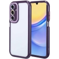 Samsung Galaxy A15 Kılıf Kamera Korumalı Renkli Kenar ve Çerçeve Tasarımlı Vitamin Kapak - Koyu Mor